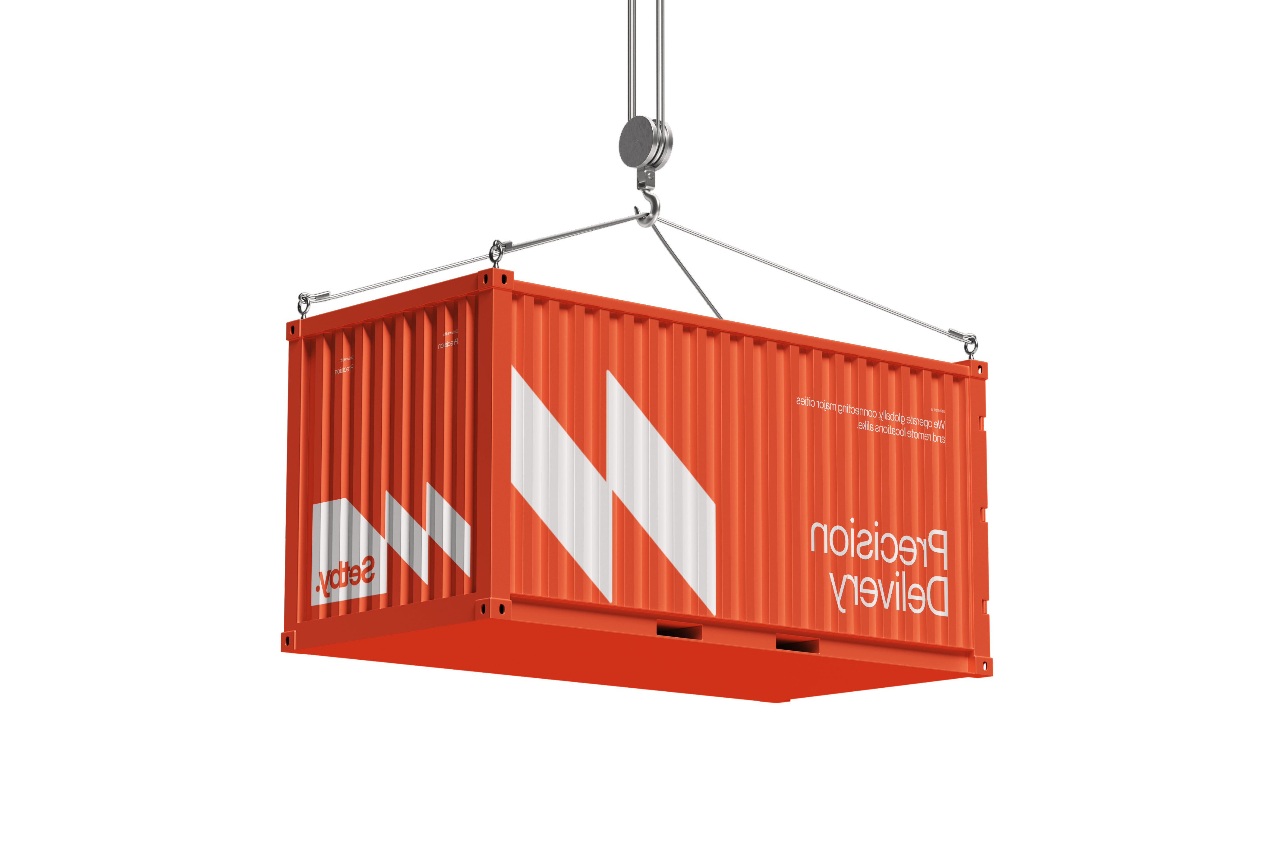 Orange Krishnavi India freight container